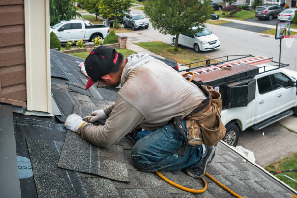 Professional Roofing technician working in Hacksneck, VA